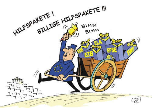 Cartoon: Hilfspakete (medium) by JotKa tagged griechenland,griechenlandkrise,euro,drachme,iwf,ezb,politik,schulden,rettungsschirm,grexit,reformen,instutionen,banken,gläubiger,bürgschaften,paris,athen,berlin,merkel,varoufakis,tsipras,referendum,ela,efse,fsm,griechenland,griechenlandkrise,euro,drachme,iwf,ezb,politik,schulden,rettungsschirm,grexit,reformen,instutionen,banken,gläubiger,bürgschaften,paris,athen,berlin,merkel,varoufakis,tsipras,referendum,ela,efse,fsm