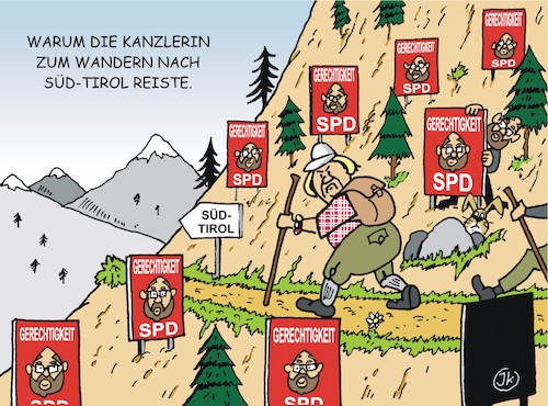 Cartoon: Hintergründe (medium) by JotKa tagged merkel,schulz,urlaub,wandern,süd,tirol,wahlkampf,bundestagswahl,kanzlerkandidaten,politik,politiker,berge,flucht,parteienwerbung,werbeplakate,freizeit,erholung,merkel,schulz,urlaub,wandern,süd,tirol,wahlkampf,bundestagswahl,kanzlerkandidaten,politik,politiker,berge,flucht,parteienwerbung,werbeplakate,freizeit,erholung