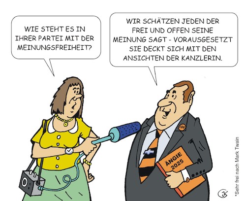 Cartoon: Inside CDU (medium) by JotKa tagged cdu,meinungsfreiheit,gleichschaltung,merkel,denkverbote,lagerbildung,ju,parteien,parteivorstand,politik,demokratie,cdu,meinungsfreiheit,gleichschaltung,merkel,denkverbote,lagerbildung,ju,parteien,parteivorstand,politik,demokratie
