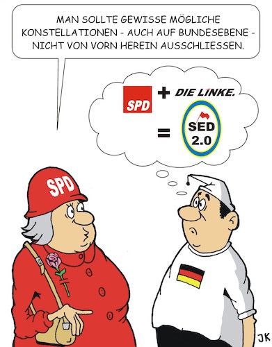 Cartoon: Konstellationen (medium) by JotKa tagged konstellationen,koalitionen,wahlen,bundestagswahl,politiker,spd,linke,sed,kader,mauerbau,ddr,schießbefehl,konstellationen,koalitionen,wahlen,bundestagswahl,politiker,spd,linke,sed,kader,mauerbau,ddr,schießbefehl