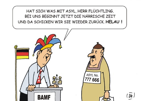 Cartoon: Närrische Zeiten (medium) by JotKa tagged karneval,narren,jecken,helau,flüchtlinge,flüchtlingskrise,dublin2,dublinverträge,eu,einreiseländer,herkunftsländer,politik,parteien,groko,karneval,narren,jecken,helau,flüchtlinge,flüchtlingskrise,dublin2,dublinverträge,eu,einreiseländer,herkunftsländer,politik,parteien,groko