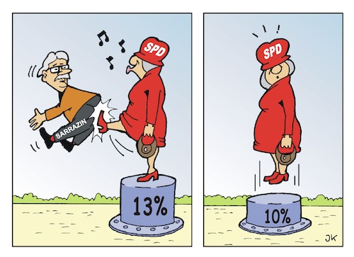 Cartoon: Parteiausschlußverfahren (medium) by JotKa tagged parteiausschluss,thilo,sarrazin,spd,partei,meinungsfreiheit,wähler,wählerstimmen,parteiausschluss,thilo,sarrazin,spd,partei,meinungsfreiheit,wähler,wählerstimmen