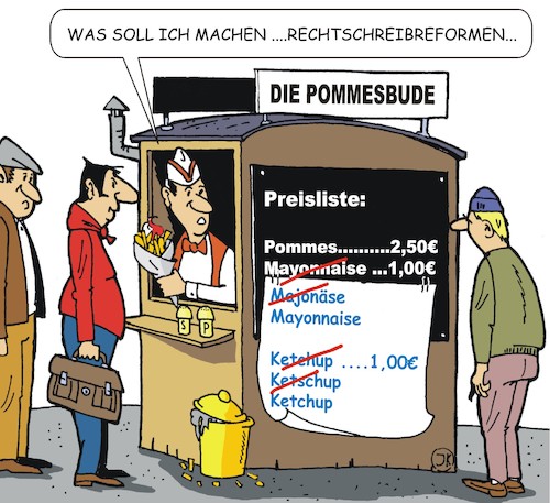 Rechtschreibreform Von Jotka Philosophie Cartoon Toonpool