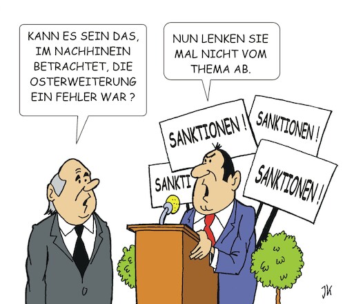 Cartoon: Sanktionen 2 (medium) by JotKa tagged ukraine,ukrainekrise,putin,russland,usa,eu,sanktionen,kiew,politik,osterweiterung,nato,ukraine,ukrainekrise,putin,russland,usa,eu,sanktionen,kiew,politik,osterweiterung,nato