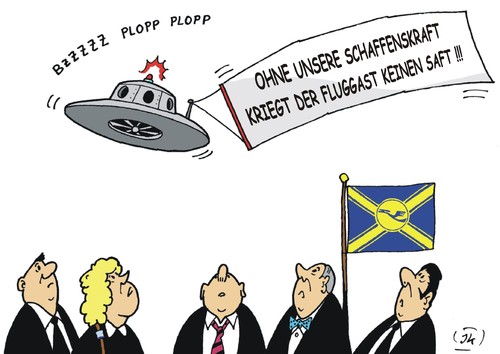 UFO Streik bei Lufthansa