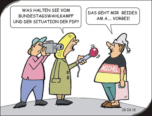 Cartoon: Umfrage (medium) by JotKa tagged linke,grüne,fdp,spd,cdu,wählermeinung,wähler,umfragewerte,umfragen,wahlen,bundestagswahl