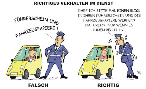 Cartoon: Verkehrskontrolle (medium) by JotKa tagged polizei,verkehr,kontrolle,umgangsformen,gesellschaft,bürger,auto,autofahrer,gesetz,polizei,verkehr,kontrolle,umgangsformen,gesellschaft,bürger,auto,autofahrer,gesetz