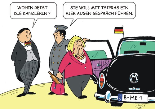 Cartoon: Vier Augen Gespräch (medium) by JotKa tagged griechenland,griechenlandkrise,euro,drachme,iwf,ezb,politik,schulden,rettungsschirm,grexit,reformen,instutionen,banken,gläubiger,bürgschaften,paris,athen,berlin,merkel,varoufakis,tsipras,griechenland,griechenlandkrise,euro,drachme,iwf,ezb,politik,schulden,rettungsschirm,grexit,reformen,instutionen,banken,gläubiger,bürgschaften,paris,athen,berlin,merkel,varoufakis,tsipras