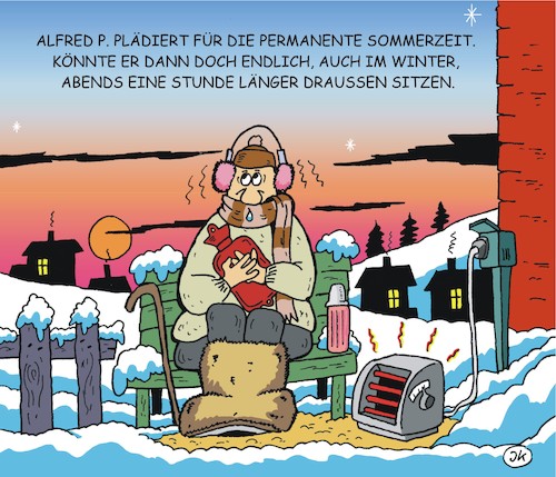 Cartoon: Zeitumstellung (medium) by JotKa tagged zeitumstellung,sommerzeit,winterzeit,mitteleuropäische,zeit,sommer,winter,jahreszeiten,uhr,uhrzeit,zeitumstellung,sommerzeit,winterzeit,mitteleuropäische,zeit,sommer,winter,jahreszeiten,uhr,uhrzeit