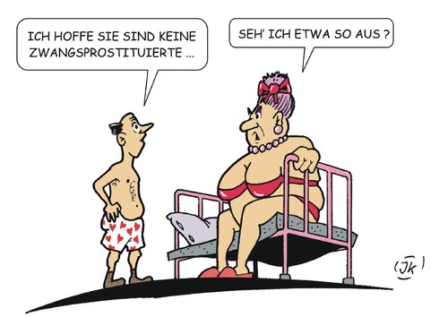 Cartoon: Zwangsprostitution (medium) by JotKa tagged prostitution,zwangsprostitution,bordell,puff,freier,mann,frau,erotik,gesetz,polizei,ordnungsamt,strafen,strafbar,prostitution,zwangsprostitution,bordell,puff,freier,mann,frau,sex,erotik,gesetz,polizei,ordnungsamt,strafen,strafbar