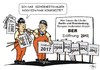 Cartoon: Endlose Geschichte (small) by JotKa tagged berlin flughafen brandenburg politiker steuergelder steuerzahler finanzen geld wirtschaft architektur kompetenz ber