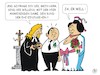 Cartoon: Ja er will (small) by JotKa tagged otto,ehe,beziehungen,mann,frau,er,sie,liebe,hochzeit,kirche,trauung,pastor,pfarrer