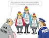 Cartoon: LKA Sachsen (small) by JotKa tagged pegida,lka,sachsen,landeskriminalamt,polizei,zdf,fernsehen,journalisten,demomstrationen,pressefreiheit,buchprüfer
