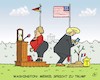 Cartoon: Merkel spricht zu Trump (small) by JotKa tagged merkel trump berlin washington arbeitstreffen freihandel handelsabkommen iranabkommen einigkeit zusammenarbeit politik