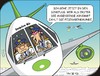 Cartoon: Mutprobe - Test of courage (small) by JotKa tagged urlaub,reisen,fliegen,mutig,spässe,mutproben,blindflug,sinkflug,piloten,stewardess