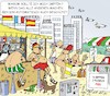 Cartoon: Urlaub 2021 (small) by JotKa tagged urlaub ferien sonne strand meer hotels impfen corona impfverweigerer gesellschaft egoismus reisen quarantäne test pandemie krankheiten