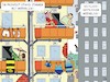 Cartoon: Zimmer mit Meerblick (small) by JotKa tagged urlaub reisen süden meer strand hotels zimmer meerblick freizeit gesellschaft erholung