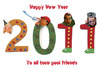 Cartoon: Happy New Year (small) by azamponi tagged new year wishes