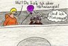 Cartoon: Höhen- und Platzangst (small) by Salatdressing tagged platzangst höhenangst angst ballon pirat luftballon säbel brücke höhe tiefe hoch
