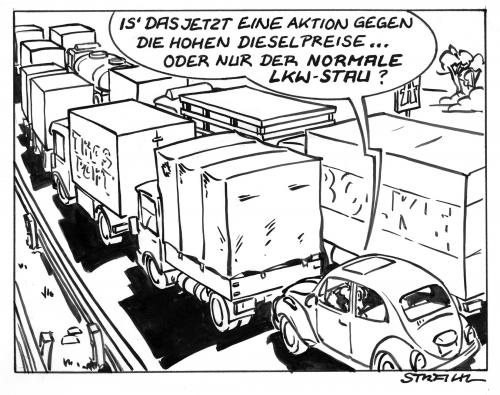 Lkw Stau Von Micha Strahl Politik Cartoon Toonpool