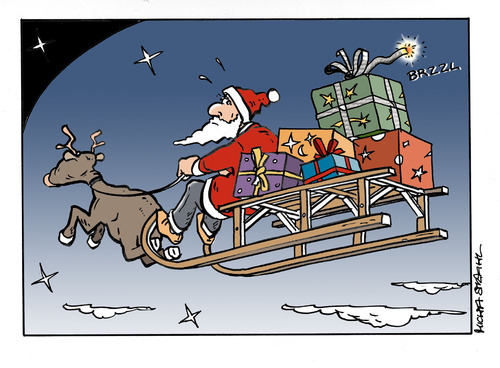 Cartoon: Weihnachtspaket (medium) by Micha Strahl tagged micha,strahl,weihnachtspaket,geschenkpaket,weihnachten,weihnachtsmann,flugsicherheit,paketbombe,paketbomben,luftfracht,weihnachtspaket,geschenkpaket,weihnachten,weihnachtsmann,flugsicherheit,paketbombe,geschenke