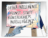 Cartoon: Intelligente Kunst - Artificial (small) by Micha Strahl tagged micha,strahl,künstliche,intelligenz,ki,kunst,artificial,intelligence,ai