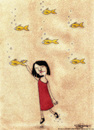 Cartoon: A Dream Scene (small) by CIGDEM DEMIR tagged fish dream