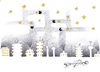Cartoon: Air pollution swallows stars (small) by CIGDEM DEMIR tagged star sky air pollution night city buildings swallow