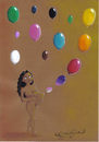 Cartoon: BALLOONS (small) by CIGDEM DEMIR tagged woman women balloon color colorful world peace mother baby pregnant