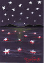 Cartoon: Reflection (small) by CIGDEM DEMIR tagged star,sky,night,life,buoy,reflection