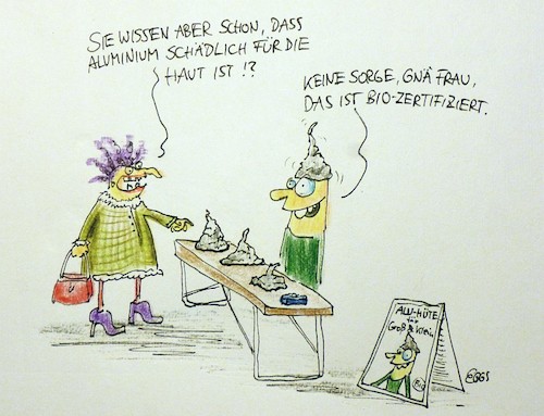 Cartoon: Aluhut (medium) by Eggs Gildo tagged aluhut,reichsbürger,weltverschwörung,verschwörung,chemtrails