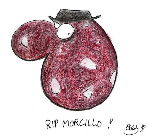 Cartoon: RIP Morcillo (medium) by Eggs Gildo tagged mordillo,morcillo