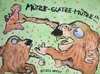 Cartoon: Mütze-Glatze-Mütze... (small) by Eggs Gildo tagged hitler,affen,nazis,neonazis