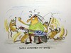 Cartoon: Saiten aufziehen mit Katze (small) by Eggs Gildo tagged katze,gitarre,saiten
