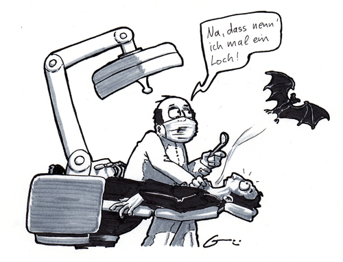 Cartoon: Dentales Desaster (medium) by bertgronewold tagged zahnarzt