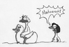 Cartoon: Machoarsch (small) by bertgronewold tagged macho,ente,gummiente