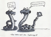 Cartoon: Rasselbande (small) by bertgronewold tagged schlange,prothese,kassenpatient,klapperschlange