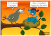 Cartoon: Zugvogel (small) by karicartoons tagged vogel,vögel,fernbus,nest,faul,sitzen,zugvogel