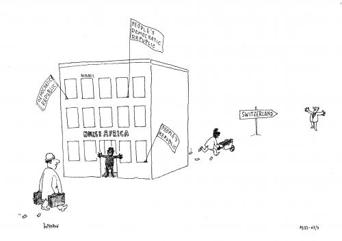 Cartoon: Entwicklungshilfe (medium) by Frank Hoffmann tagged schwarzgeld,