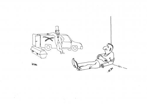 Cartoon: Junkie (medium) by Frank Hoffmann tagged no,tag,