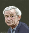 Cartoon: George W. Bush (small) by AkinYaman tagged george,bush