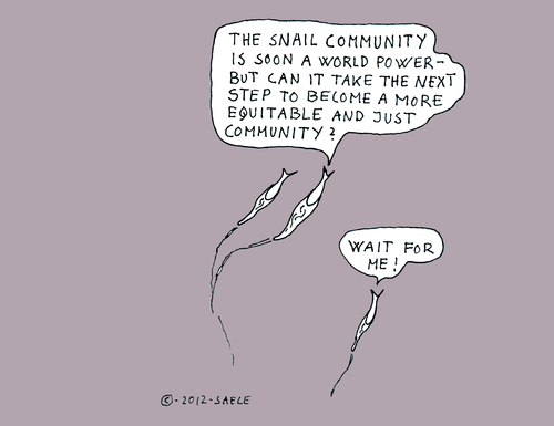 Cartoon: No. 13 (medium) by Snail Community Global tagged snail,snails,community,art