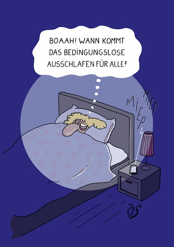 Cartoon: Ausschlafen (medium) by Dodenhoff Cartoons tagged ausschlafen,eulen,lerchen,tagaktiv,nachtaktiv,schlafforschung,biorhythmus,müdigkeit,arbeitsleben,arbeitsalltag,wecker,morgens,montag,freiheit,gesellschaftsnormen,ausschlafen,eulen,lerchen,tagaktiv,nachtaktiv,schlafforschung,biorhythmus,müdigkeit,arbeitsleben,arbeitsalltag,wecker,morgens,montag,freiheit,gesellschaftsnormen