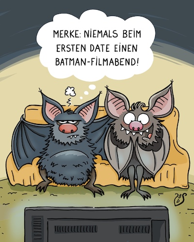 Cartoon: Filmabend (medium) by Dodenhoff Cartoons tagged date,rendezvous,fledermäuse,mann,frau,liebe,fernsehabend,beziehung,verabredung,erstes,mal,sofa,kinoabend,kino,marvel,disney,hollywood,usa,partnerschaft,männlich,weiblich,tv,schwärmerei,idole,superhelden,lust,liebesnest,filme,filmklassiker,tierwelt,birgit,dodenhoff,cartoons,date,rendezvous,fledermäuse,mann,frau,liebe,fernsehabend,beziehung,verabredung,erstes,mal,sofa,kinoabend,kino,marvel,disney,hollywood,usa,partnerschaft,männlich,weiblich,tv,schwärmerei,idole,superhelden,lust,liebesnest,filme,filmklassiker,tierwelt,birgit,dodenhoff,cartoons