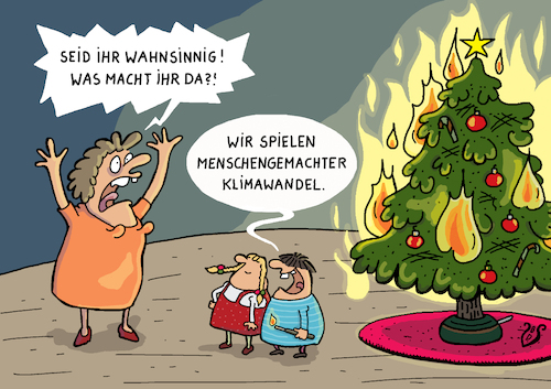 Cartoon: Menschengemachter Klimawandel (medium) by Dodenhoff Cartoons tagged klimaerwärmung,waldbrände,dürre,generationenvertrag,mütter,eltern,kindermund,kinder,feuerzeug,zimmerbrand,feuerwehr,kinderspiel,entsetzen,global,verwüstung,festtage,harmonie,katastrophe,weihnachten,naivität,menschen,erde,naturschutz,nachhaltigkeit,grüne,lunge,sauerstoff,co2,emissionen,klimaerwärmung,waldbrände,dürre,generationenvertrag,mütter,eltern,kindermund,kinder,feuerzeug,zimmerbrand,feuerwehr,kinderspiel,entsetzen,global,verwüstung,festtage,harmonie,katastrophe,weihnachten,naivität,menschen,erde,naturschutz,nachhaltigkeit,grüne,lunge,sauerstoff,co2,emissionen