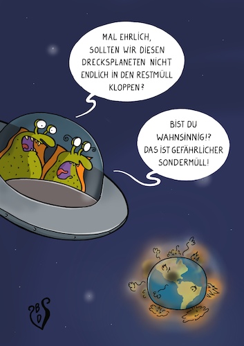 Cartoon: Mülltrennung (medium) by Dodenhoff Cartoons tagged restmüll,sondermüll,wertstoffe,abfallentsorgung,müllabfuhr,erde,planet,alien,klimakrise,kriege,mensch,umweltzerstörung,smog,waldbrände,nachhaltigkeit,mülltonne,restmüll,sondermüll,wertstoffe,abfallentsorgung,müllabfuhr,erde,planet,alien,klimakrise,kriege,mensch,umweltzerstörung,smog,waldbrände,nachhaltigkeit,mülltonne