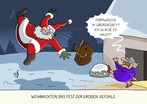 Cartoon: Schöne Bescherung (medium) by Dodenhoff Cartoons tagged geschenke,wünsche,missverständnis,mann,frau,weihnachtsmann,bescherung,rauswurf,ärger,geschenke,wünsche,missverständnis,mann,frau,weihnachtsmann,bescherung,rauswurf,ärger