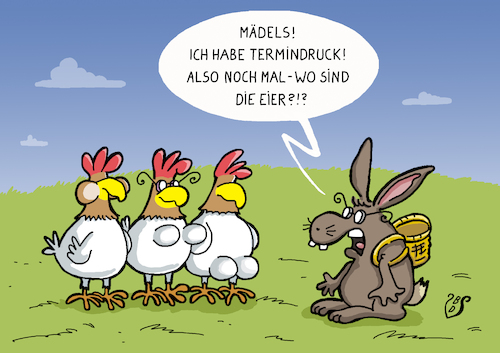 Cartoon: Termindruck (medium) by Dodenhoff Cartoons tagged osterfest,traditionen,kinder,osterhase,ostereier,frohe,ostern,osterfest,traditionen,kinder,osterhase,ostereier,frohe,ostern