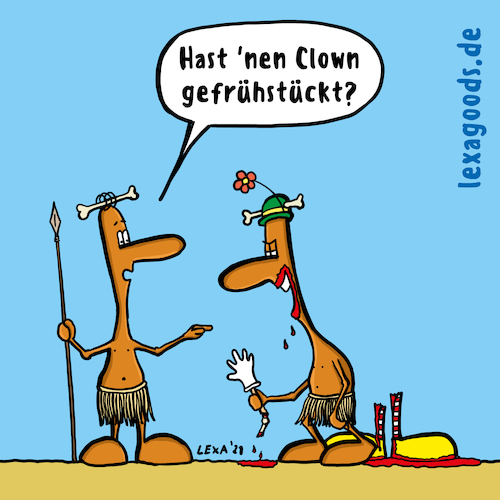 lexatoon Clown gefrühstückt