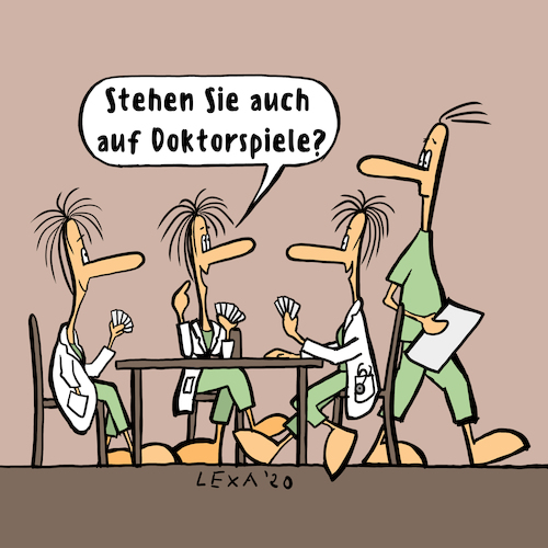 Cartoon: lexatoon Doktorspiele (medium) by lexatoons tagged lexatoon,doktorspiele,arzt,pfleger,krankenhaus,station,lexatoon,doktorspiele,arzt,pfleger,krankenhaus,station